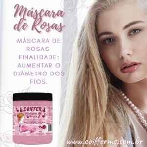 Máscara Química das Rosas 500g.  Coiffer Cód.  3225