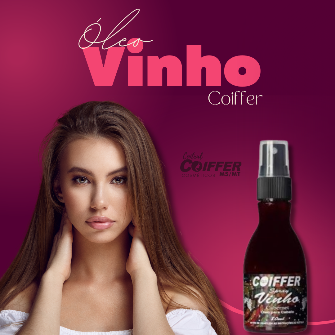Spray Vinho 80 ml. Coiffer  Cód. 1177