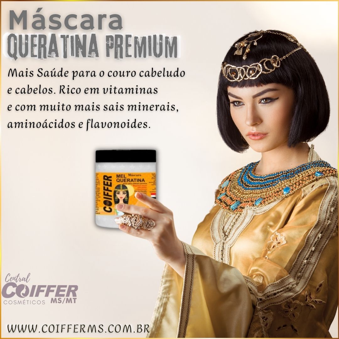 Máscara Queratina Premium 500g. Coiffer  Cód. 3345