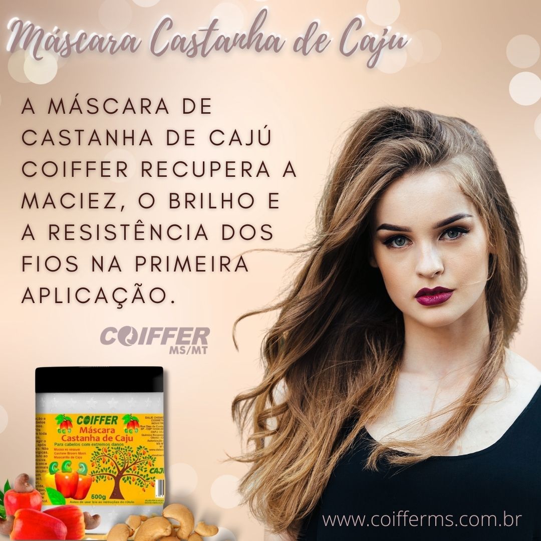 Máscara Castanha de Caju 500g. Coiffer Cód. 3781