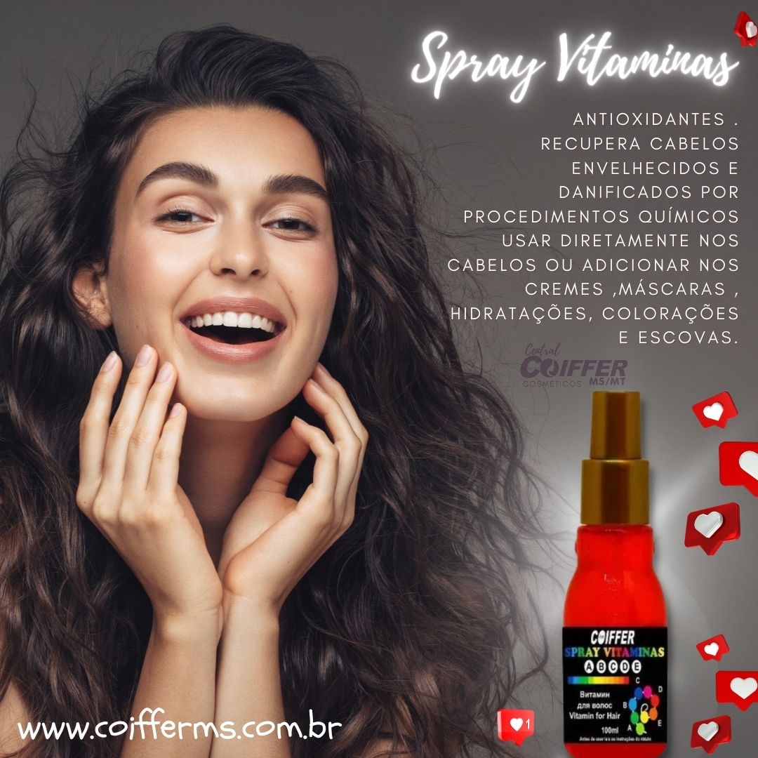 Spray Vitaminas 100ml Coiffer   Cód. 3820