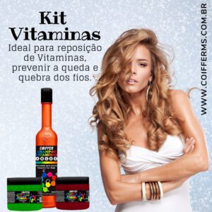 Kit Cliente Vitaminas  c/ 3unid. Coiffer Cód  3834