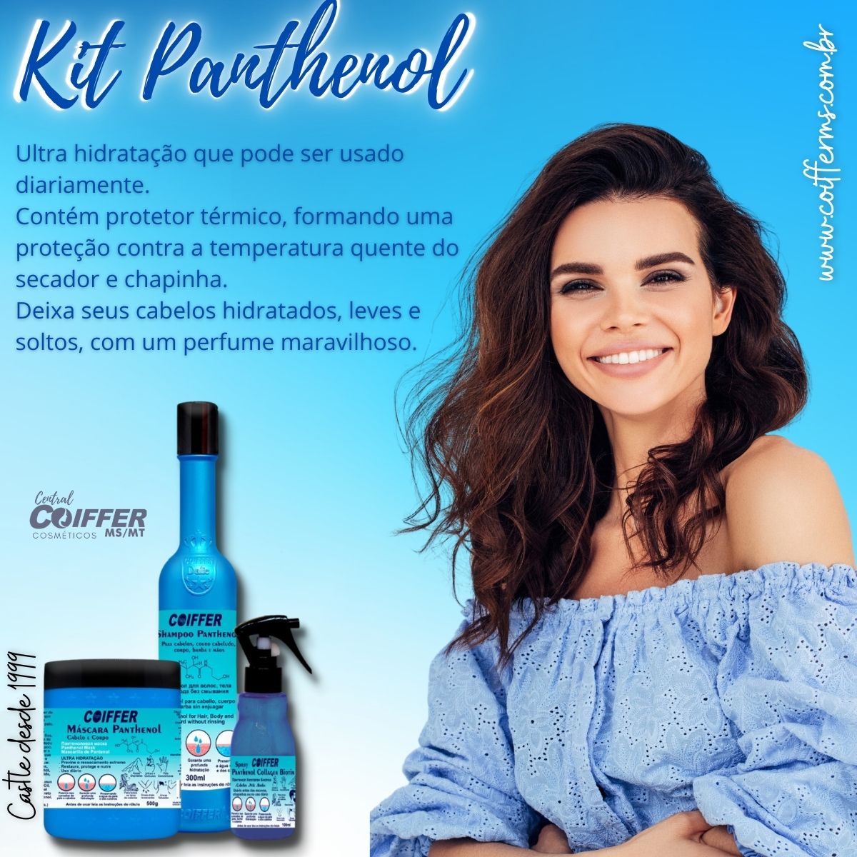 Kit Cliente Panthenol C/03 unid. Coiffer Cód  3835