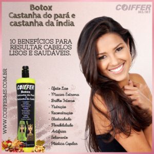 Botox Castanha do Pará e da India C/Formol 1Lt. Coiffer -Cod.4142