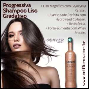 Progressiva Shampoo Liso Gradativo 1 Lt. (sem formol) Coiffer Cod.2845