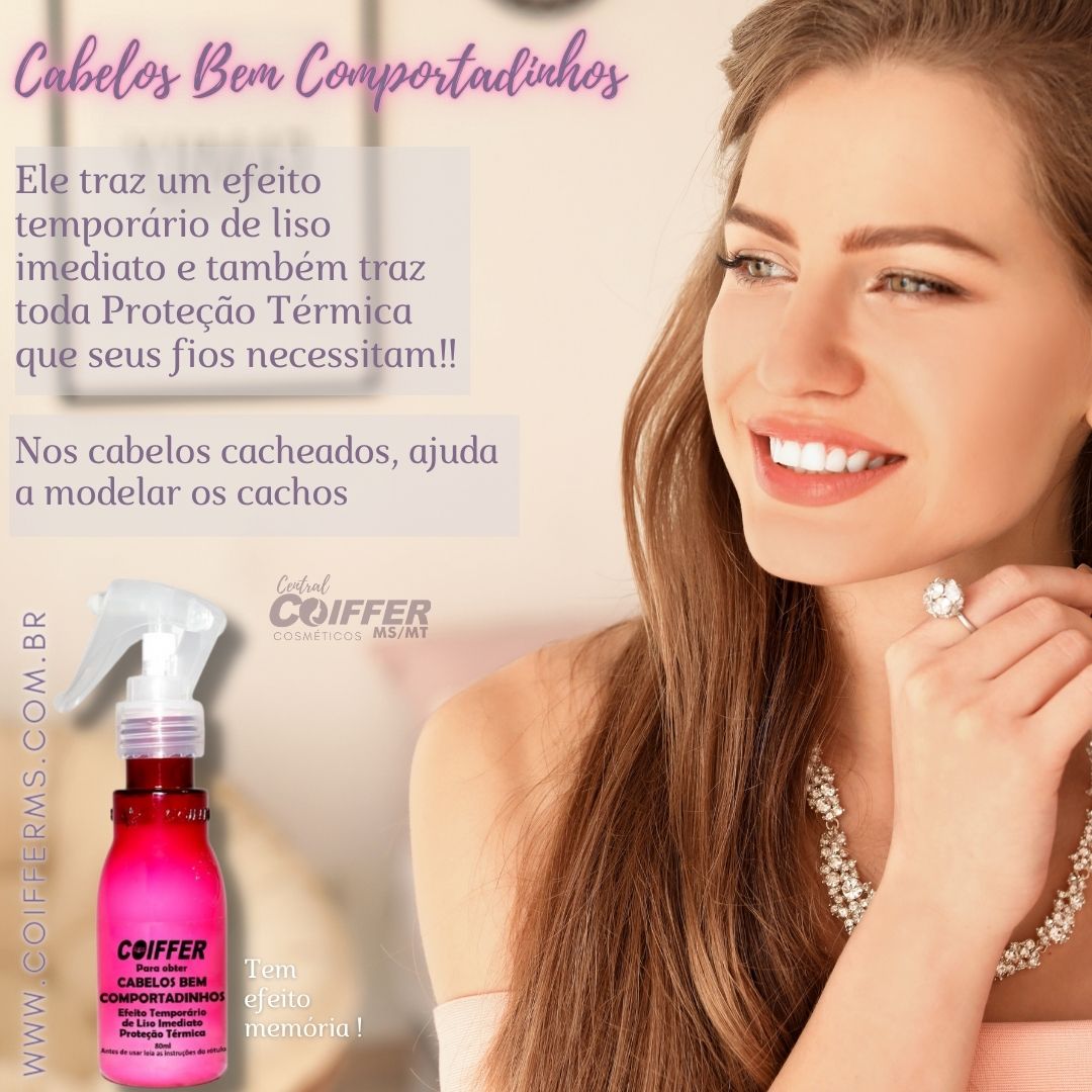 CABELOS BEM COMPORTADINHOS 80ml Coiffer Cód. 4741