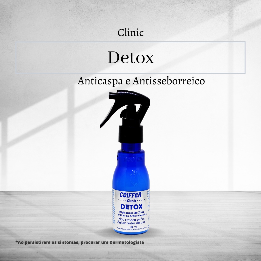 Detox Anticaspa e Antisseborreico 80 ml. Coiffer Cód. 4813
