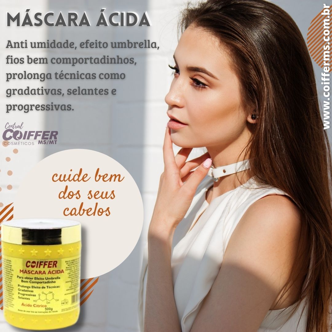 Máscara Ácida Coiffer 500g. Cód. 5124