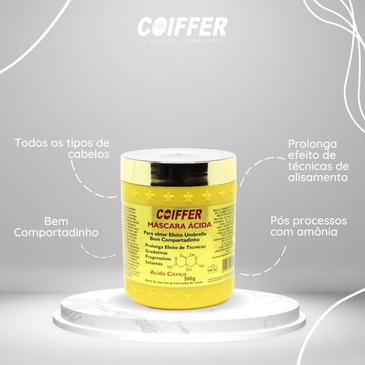 Máscara Ácida Coiffer 500g. Cód. 5124