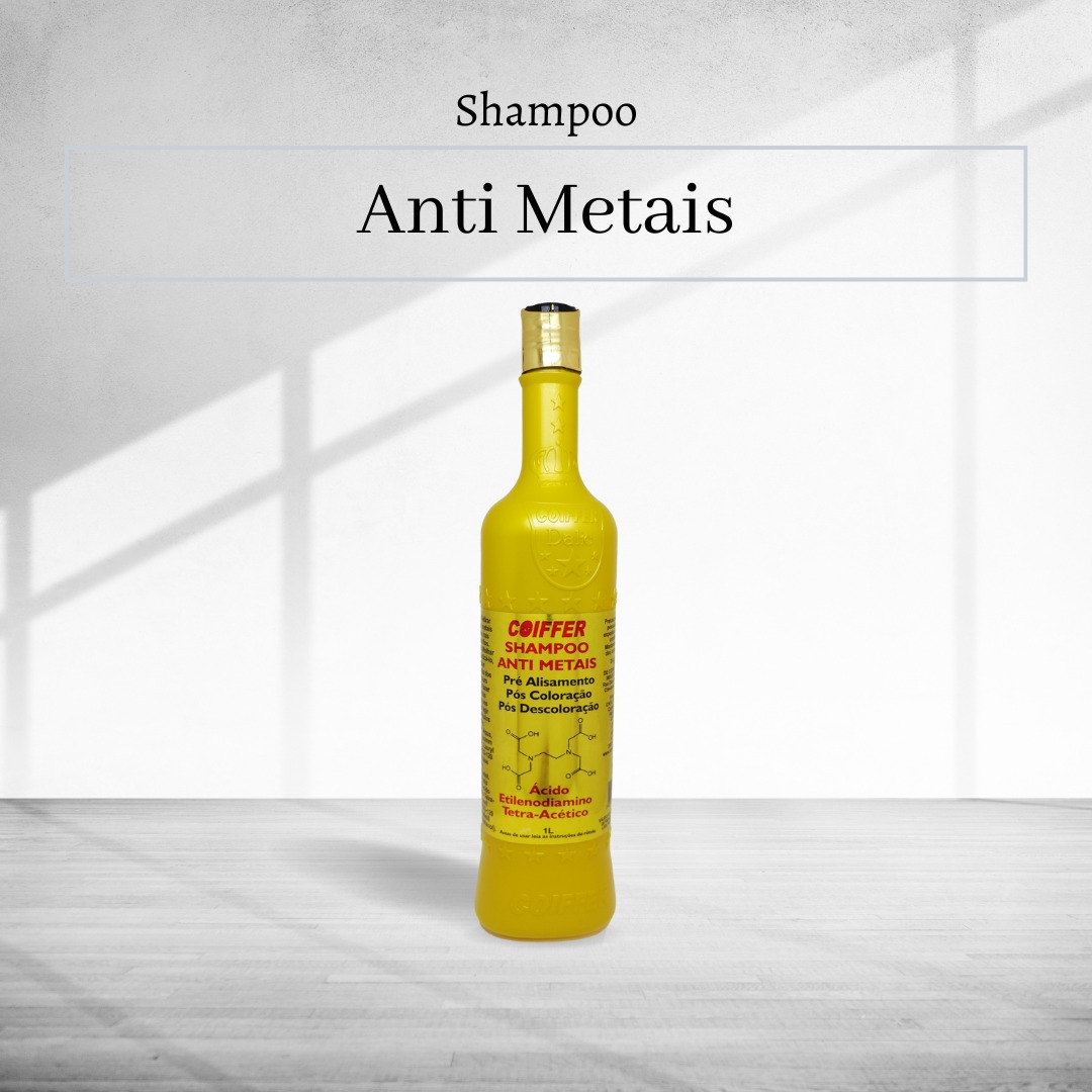 Shampoo Anti Metais Coiffer 1 lt. Cód. 5310