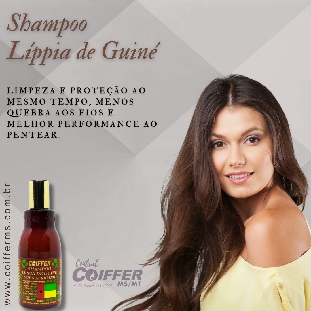Shampoo Lippia Guiné ( Ouro Africano) 250ml Coiffer Cód. 5383
