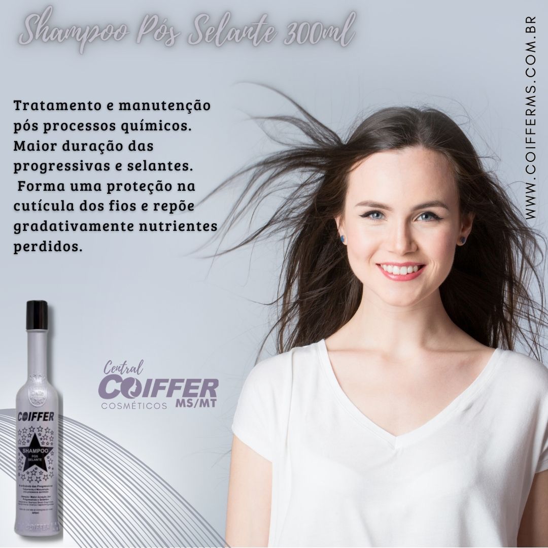 Shampoo Pós Selante Prata 300ml Coiffer Cód. 1166