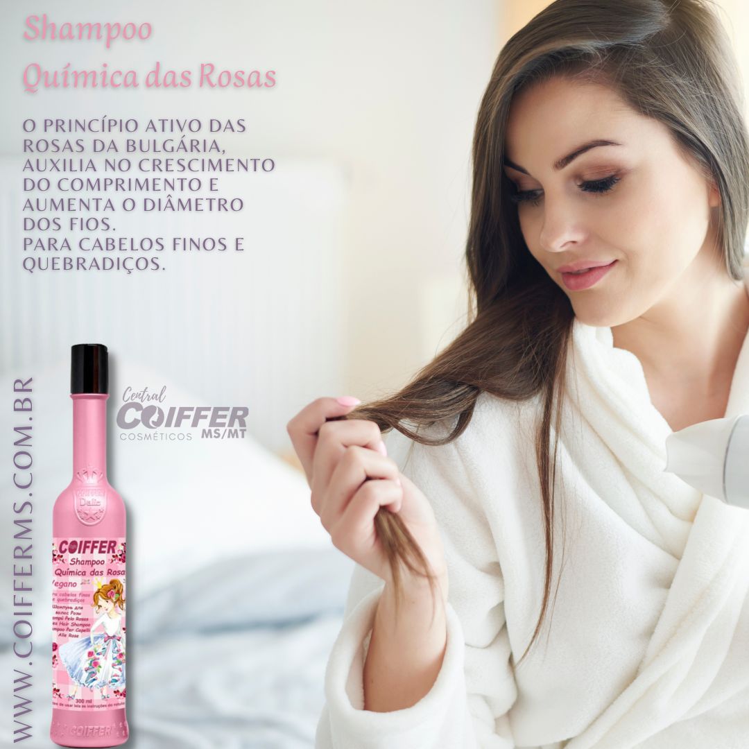 Shampoo Química Das Rosas 300ml Coiffer Cód. 3227