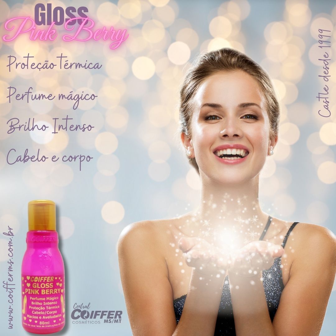 Gloss Pink Berry 80 ml. Coiffer Cód. 5379