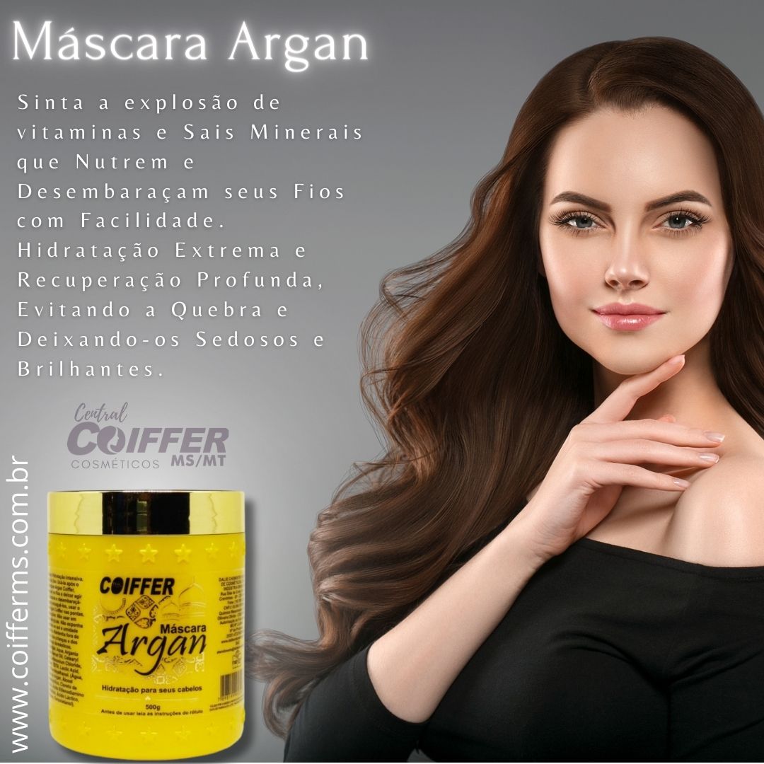 Mascara Argan 500g. Coiffer Cód. 5583