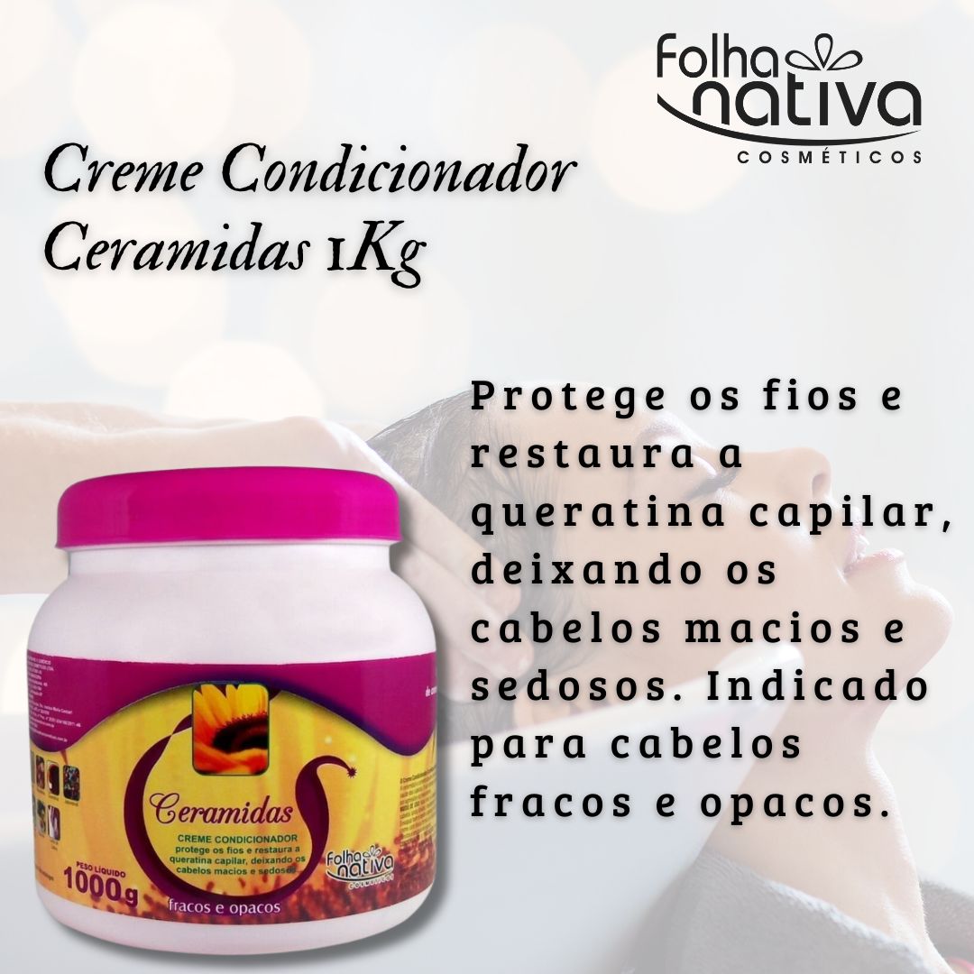 Creme Ceramidas 01kg Folha Nativa – Cód: 5002 R$ 15,00