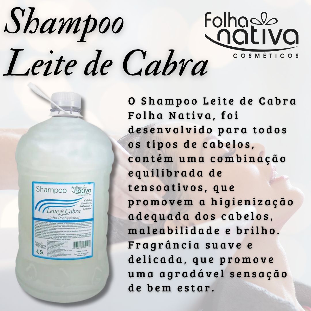 Shampoo Leite de Cabra 4,5Lt. Folha Nativa – Cód: 2003 R$ 45,00