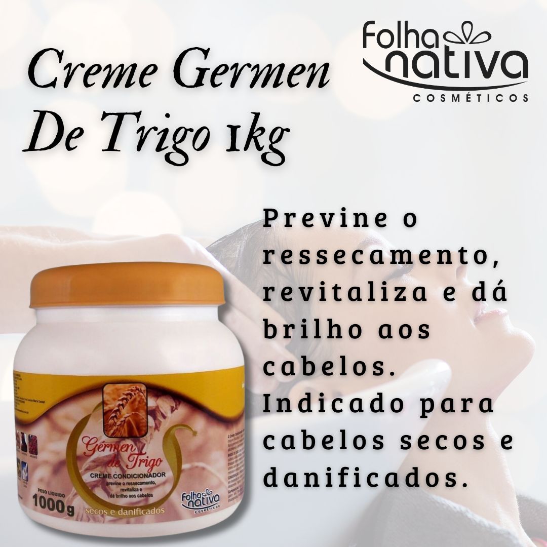 Creme Germen de Trigo 01kg. Folha Nativa – Cód: 5007 R$ 15,00