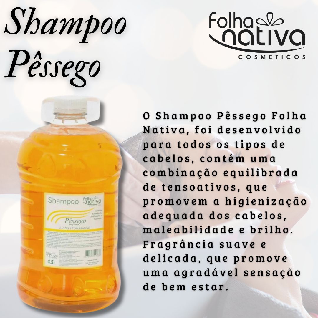 Shampoo Pêssego 4,5Lt. Folha Nativa – Cód: 2001 R$ 45,00