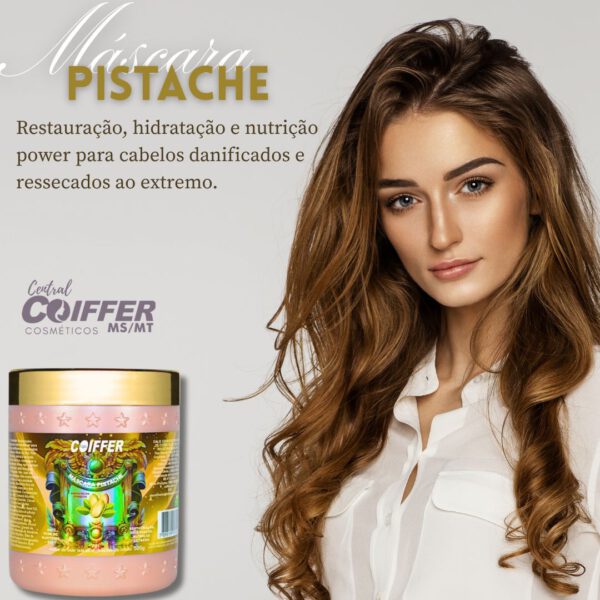 Máscara Pistache 500g. Coiffer Cód. 6226